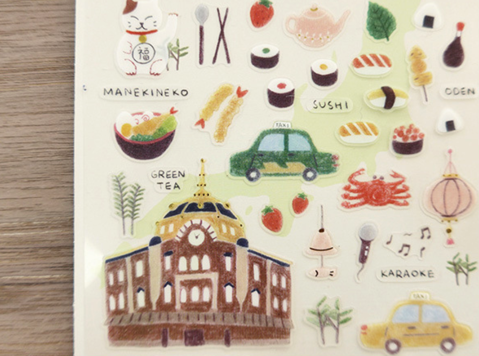 Suatelier Plastic Stickers - Daily in Tokyo