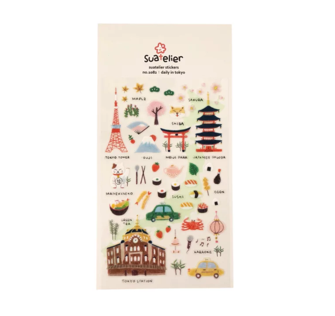 Suatelier Plastic Stickers - Daily in Tokyo