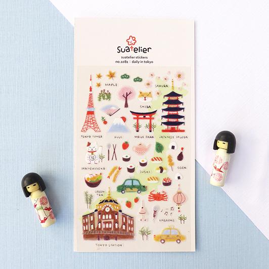 Suatelier Plastic Stickers - Daily in Tokyo