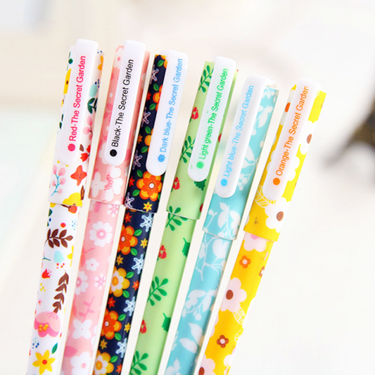The Secret Garden Color Gel Ink Pen 6-pack