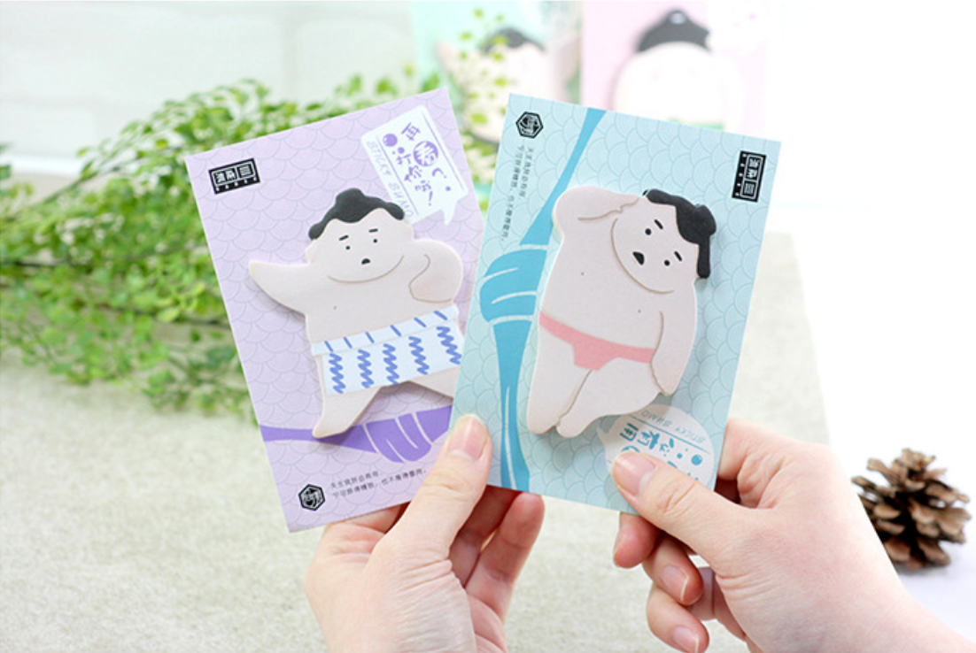Japanese Sumo Rikishi Sticky Notes