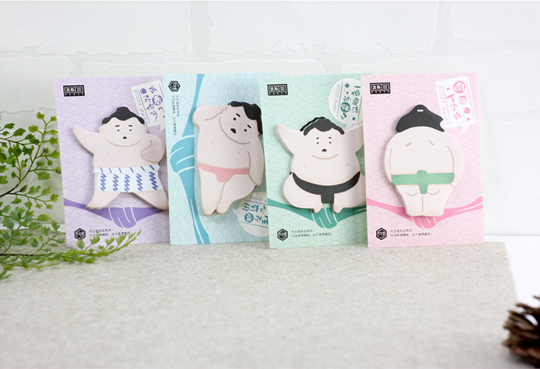 Japanese Sumo Rikishi Sticky Notes