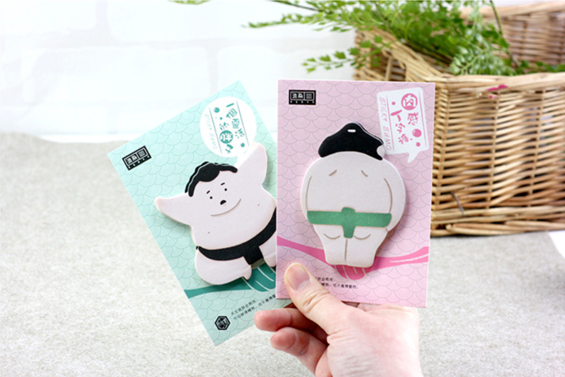 Japanese Sumo Rikishi Sticky Notes