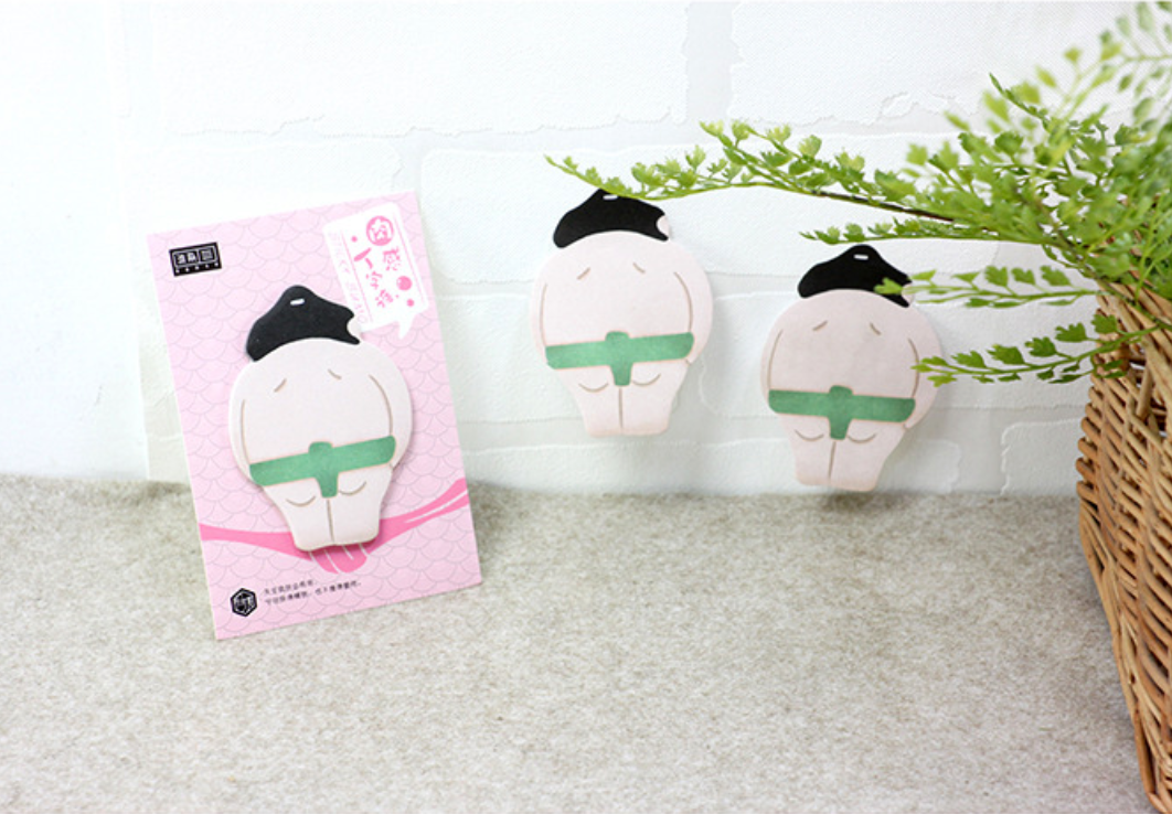 Japanese Sumo Rikishi Sticky Notes