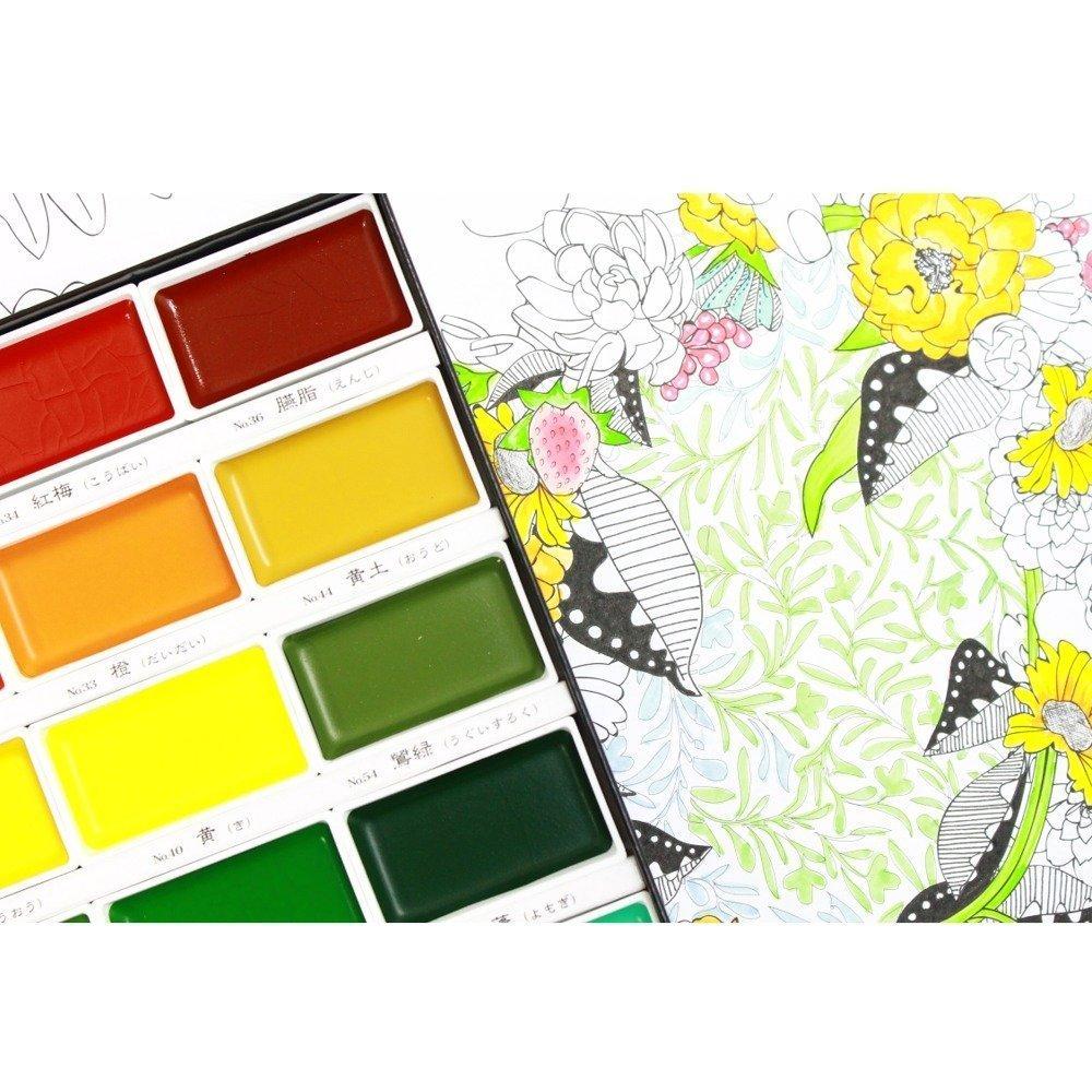 Kuretake Gansai Tambi Watercolor Palette - 36 Color Set