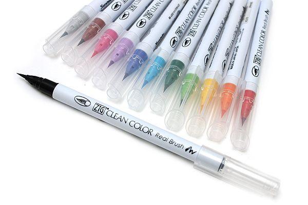 Zig Clean Color Real Brush Markers 12/Pkg