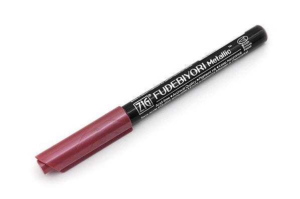 Kuretake ZIG Fudebiyori Metallic Brush Pen - 6 Color Set