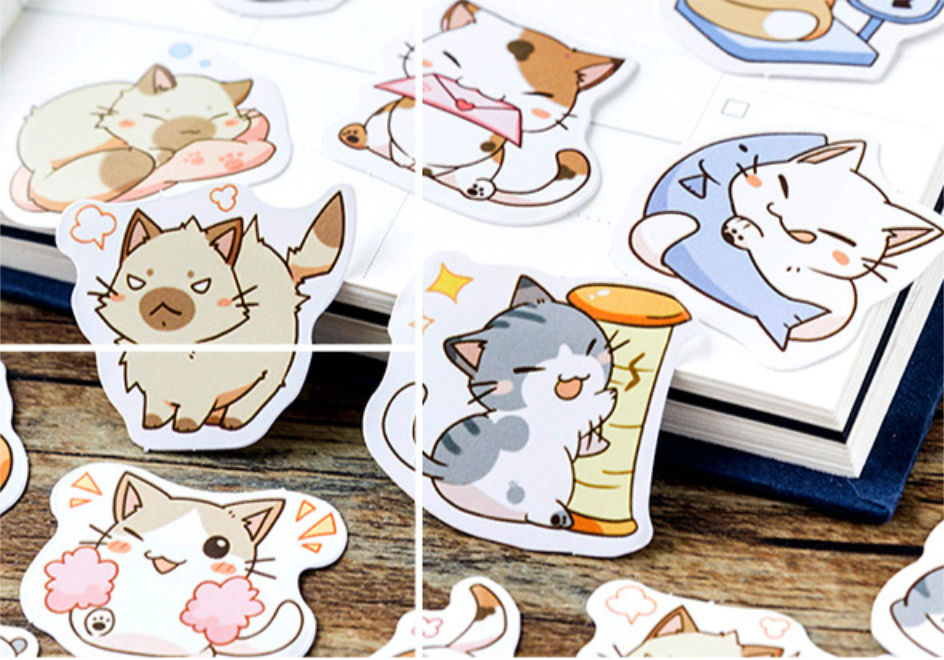 Little Chibi Cat Stickers