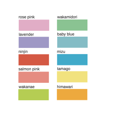 MT Masking Tape Set of 10 - Light Colors