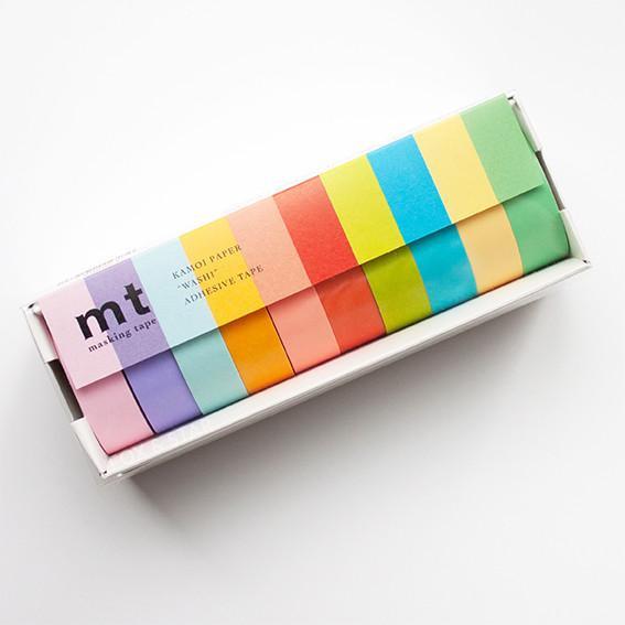 MT Washi Masking Tapes Set of 20 Bright & Cool Colors (Mt20P002)