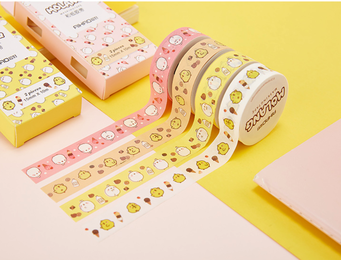Molang Washi Tape 2-Pack