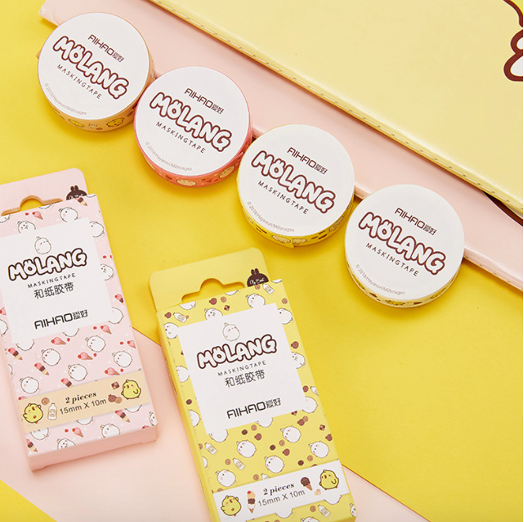 Molang Washi Tape 2-Pack