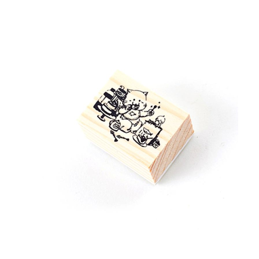 Nyan Nyan Neko Cartoon Cat Wooden Stamp