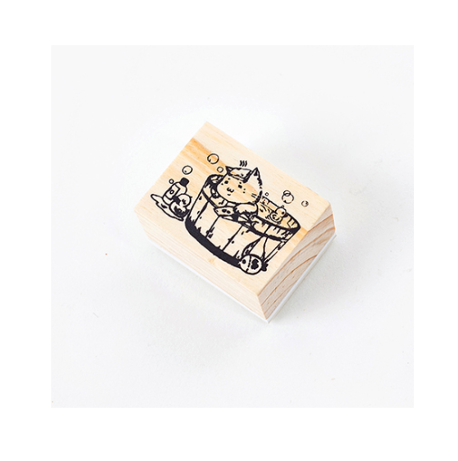Nyan Nyan Neko Cartoon Cat Wooden Stamp