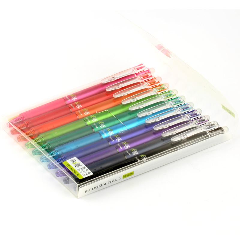 Pilot FriXion Ball Knock Retractable Gel Pen - 10 Color Set