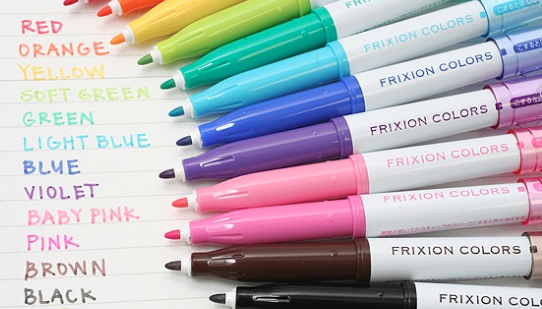 Pilot FriXion Colors Erasable Marker, 6 Color Set