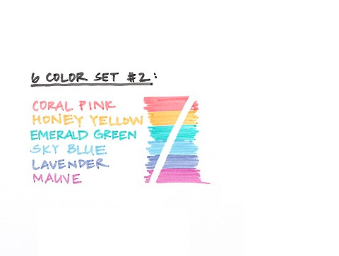 Pilot Frixion Colors Erasable Marker - Pastel Colors