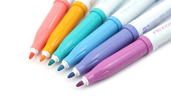 Pilot Frixion Colors Erasable Marker - Pastel Colors