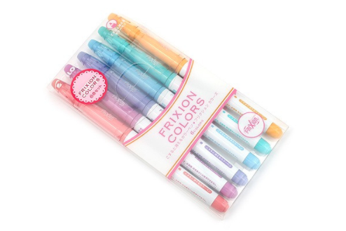 Pilot Frixion Colors Erasable Marker - Pastel Colors
