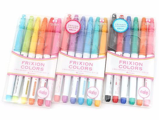 Pilot Frixion Colors Erasable Marker - Pastel Colors