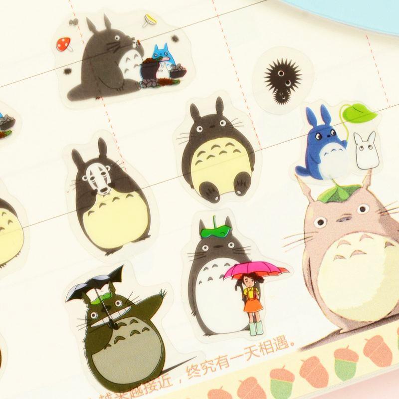 Kawaii Totoro Plastic Stickers