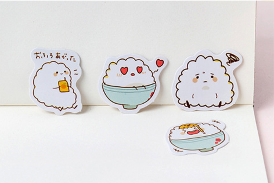 Rice Bowl Decorative Stickers