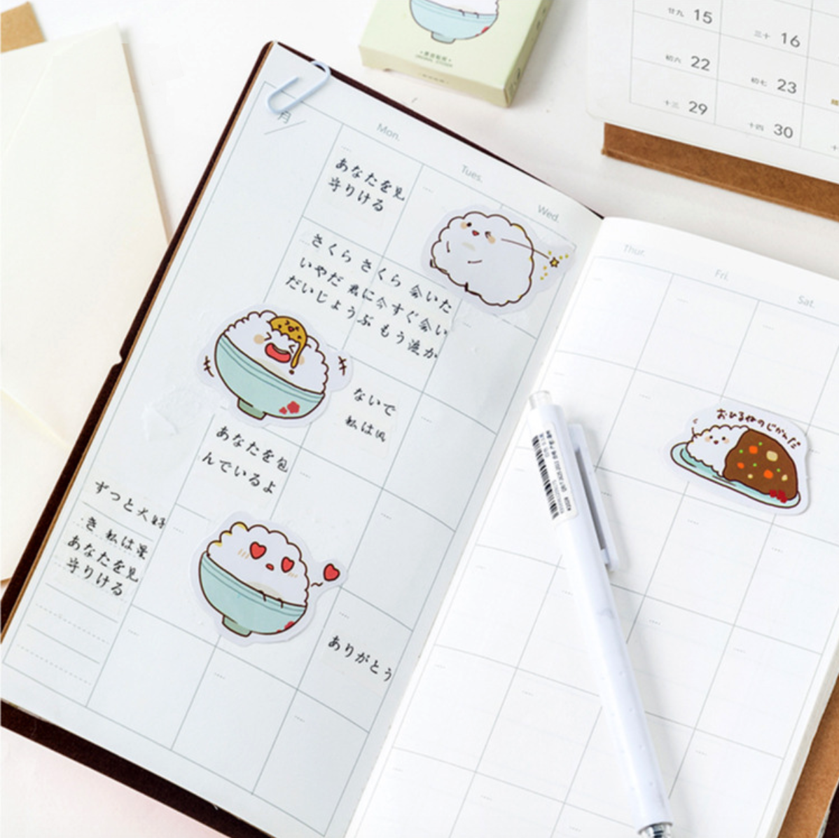 Rice Bowl Decorative Stickers