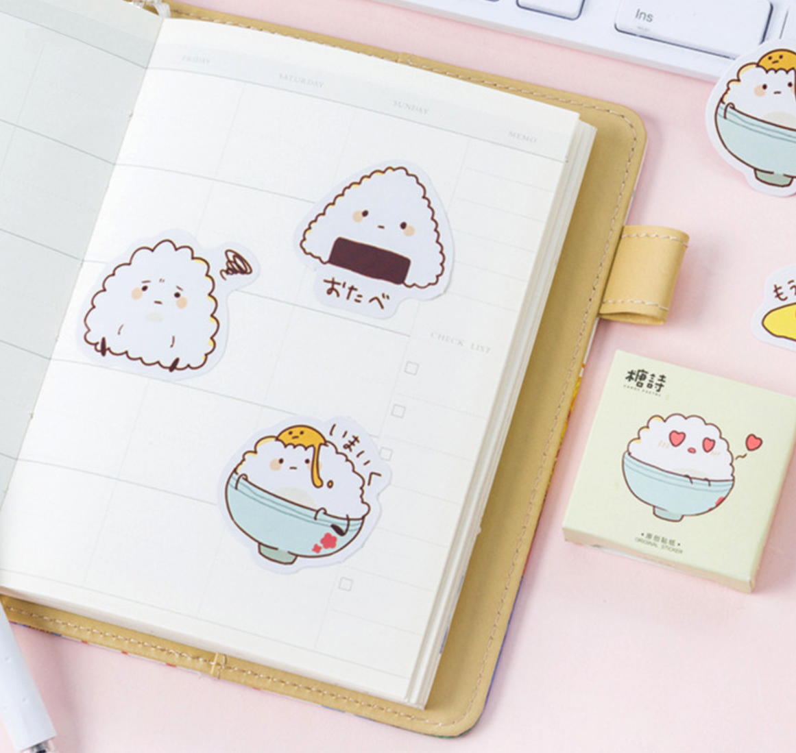 Rice Bowl Decorative Stickers