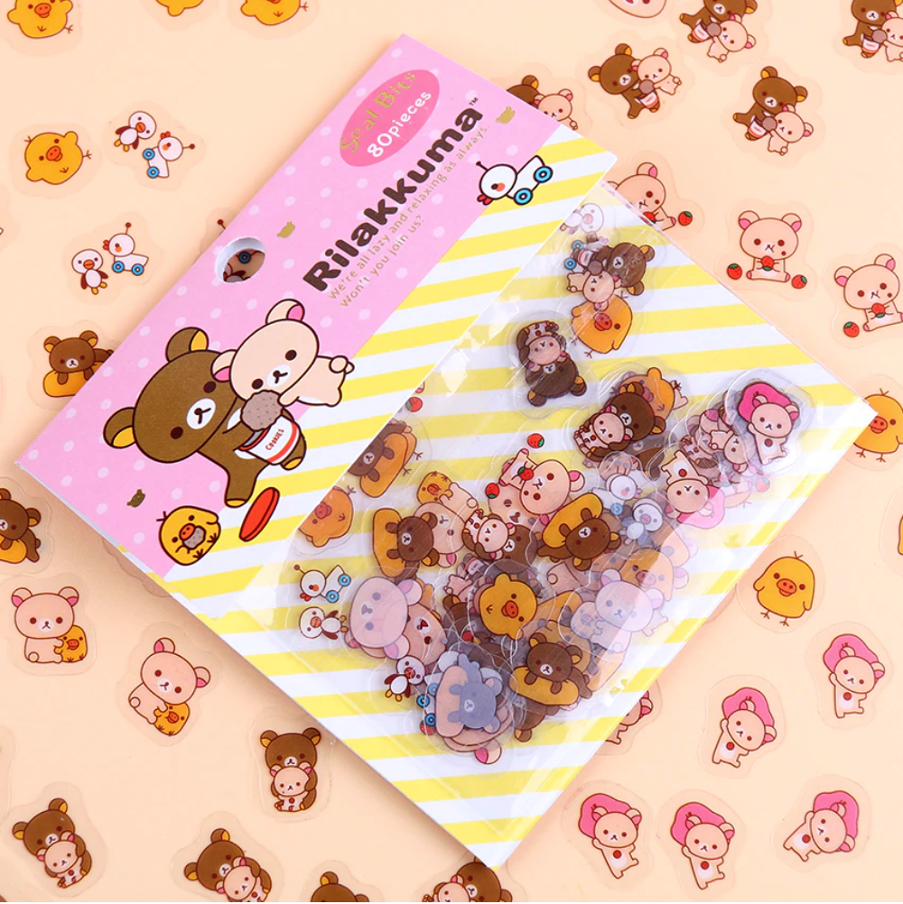 Rilakkuma & Friends Decorative Stickers (2 Types)