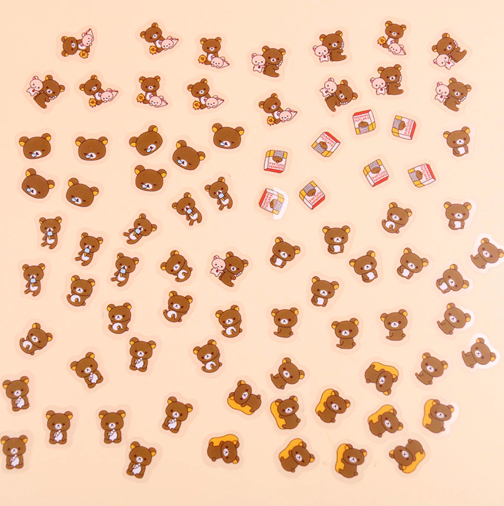 Rilakkuma & Friends Decorative Stickers (2 Types)
