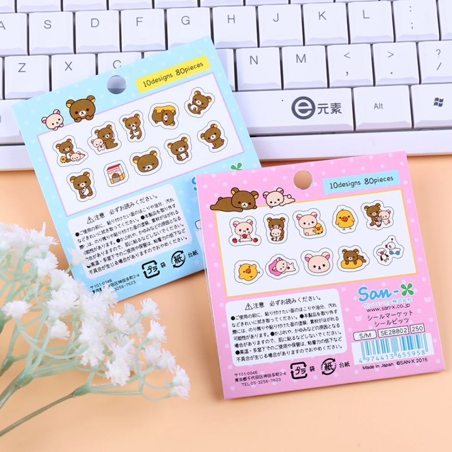 Rilakkuma & Friends Decorative Stickers (2 Types)