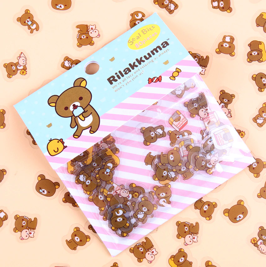 Rilakkuma & Friends Decorative Stickers (2 Types)