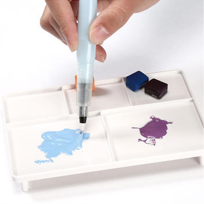 Sakura Petit Color Watercolor Field Sketch Box Set - 18 Color Palette + Water Brush