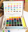Sakura Petit Color Watercolor Field Sketch Box Set - 30 Color Palette + Water Brush