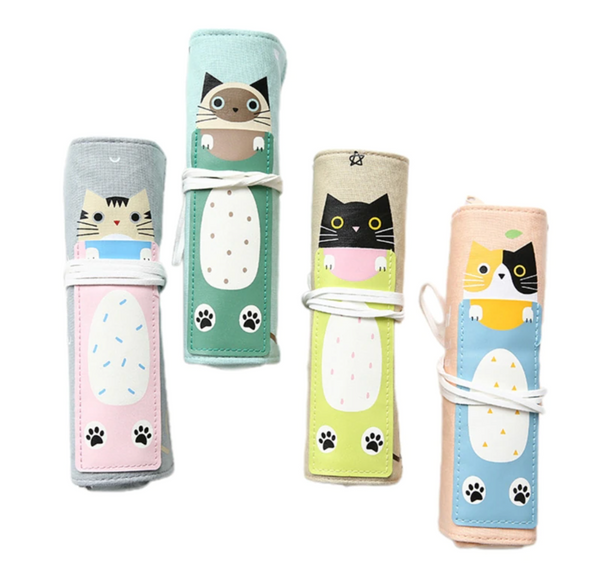 Tomodachi Roll Up Pencil Case - Japanese Kawaii Pen Shop - Cutsy World