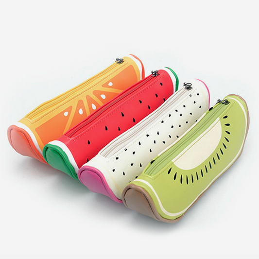Fruit Shaped Leather Pencil Case