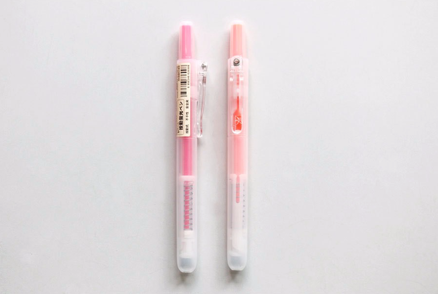 MUJI Retractable Highlighter