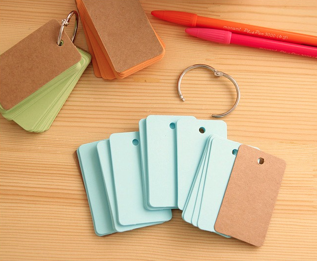Colorful Key Ring Memo Pad