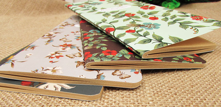 Vintage Flower Mini Diary