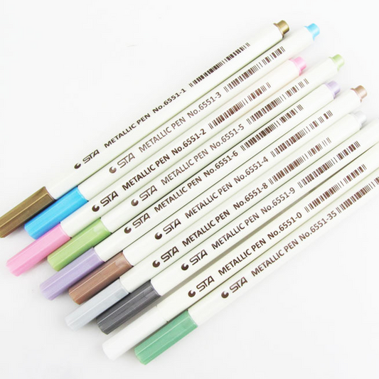 STA Metallic Shade Brush Pen 10-pack