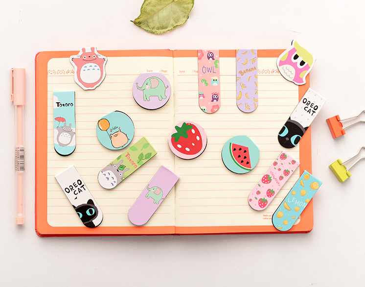 Animal & Fruit Magnetic Bookmarks