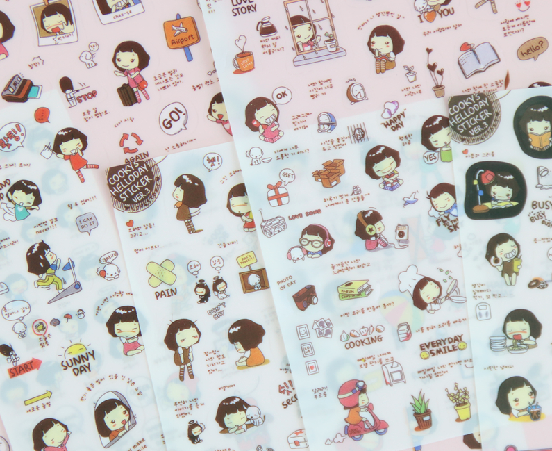 Life of Aiko Stickers Set