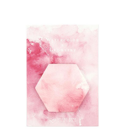 Watercolor & Geometry Sticky Notes