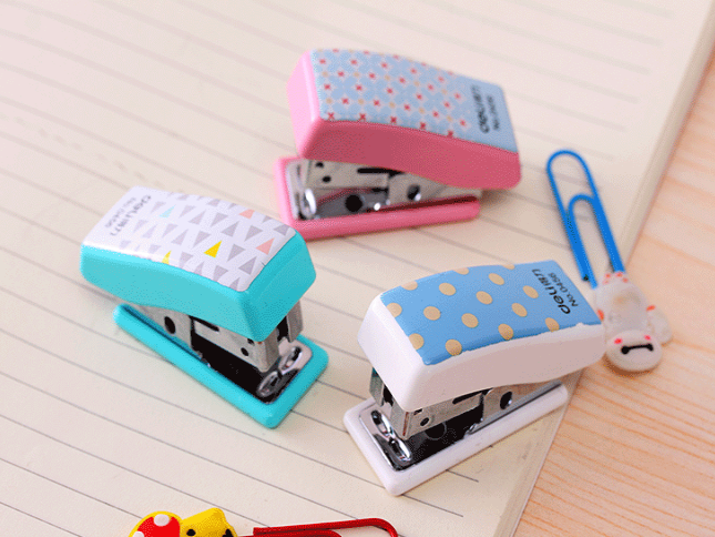 Mini Geometric Pattern Stapler