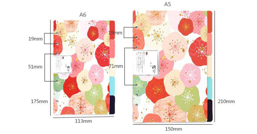Delicate Japanese Design Paper Dividers