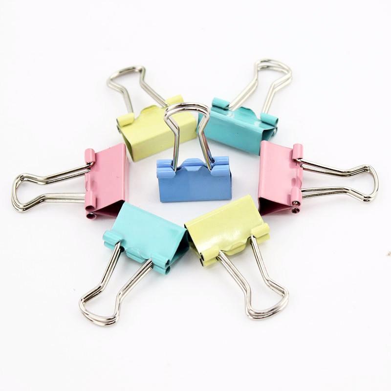 Mini Candy Color Binder Clips 25-pack