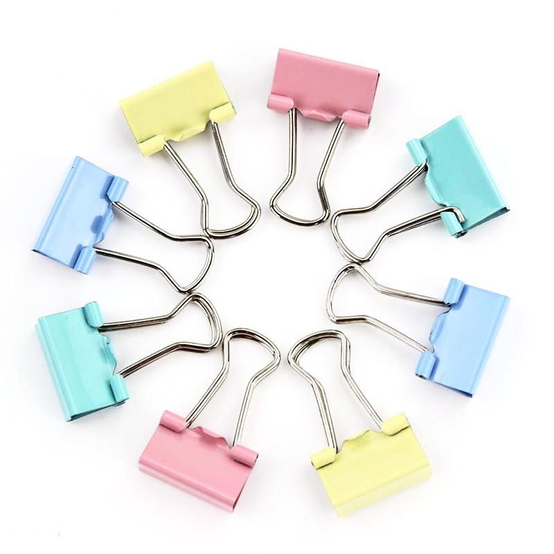 Mini Candy Color Binder Clips 25-pack