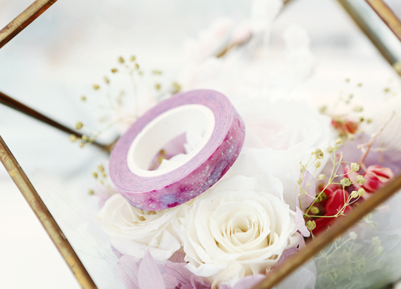 Slim Purple Watercolor Washi Tape