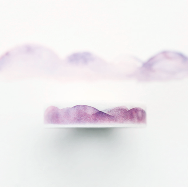 Slim Purple Watercolor Washi Tape
