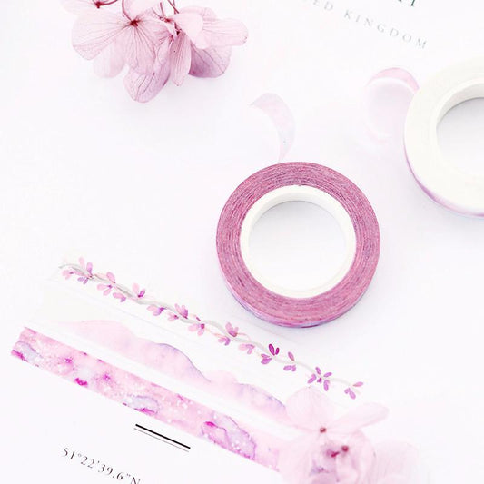 Slim Purple Watercolor Washi Tape